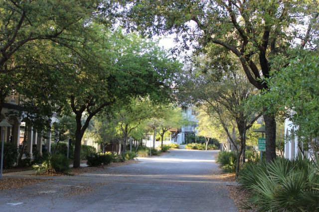 We first rode around to Rosemary Beach  which is lush and full of trees and gorgeous homes and architecture.