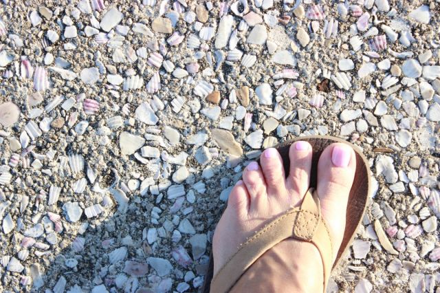 The sidewalks on the way to Alys Beach are encrusted with seashells.  The Architecture in this section of the 30 A is incredible and very different than the other sections of the 30A.  It s truly luxurious and is made up mostly of VRBO s, so if you want to try one on for a week, you can!